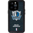NBA Dallas Mavericks Black Primary Logo iPhone 15 Pro Waterproof Case